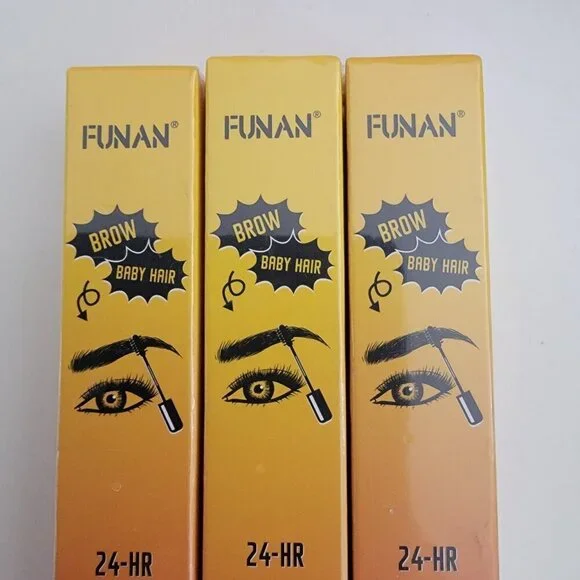3 PACK -New  24 Hour Glued for Brows and Edges Baby Hair Package of 3 - Picture 4 of 10